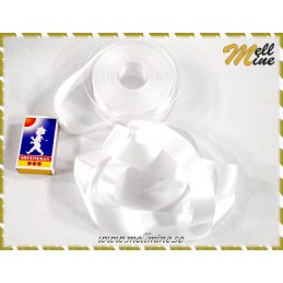 Satinband/sidenband vitt -...