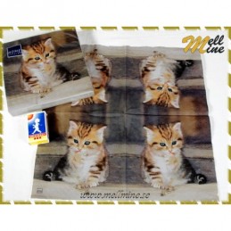 20-pack servetter - kattunge