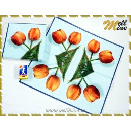 20-pack servetter - 2 tulpaner