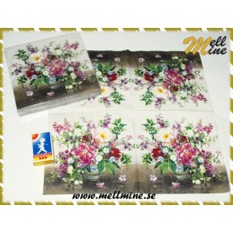 20-pack servetter - blommor...